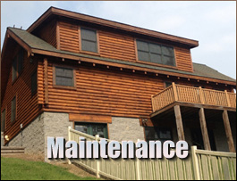  Glade Valley, North Carolina Log Home Maintenance